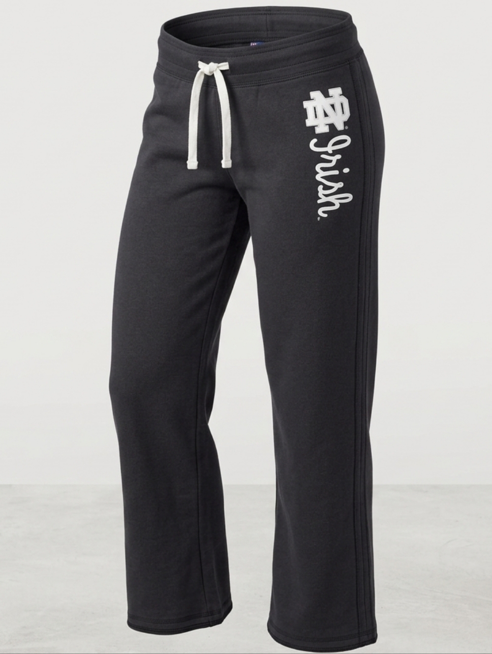 Campus Crew Elastic Waist Women's Grey Cotton Sweatpants Size XL